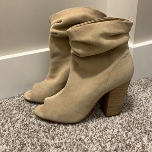 Nine West Suede booties open toe